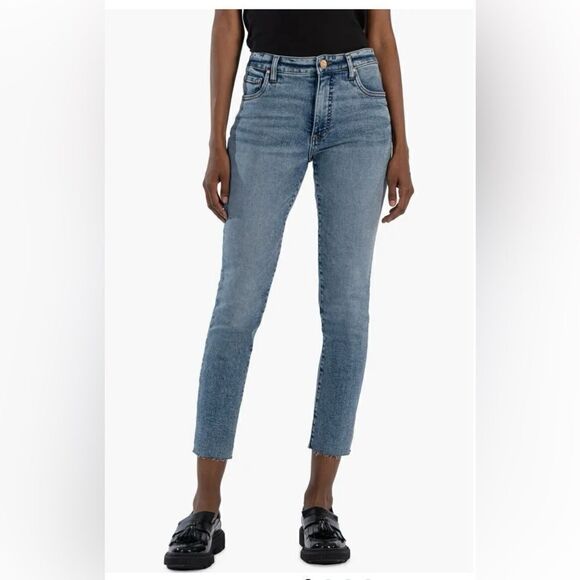 Kut From The Kloth Women’s Size 10 Ankle Skinny Jeans Blue Medium Wash Denim - Picture 1 of 8